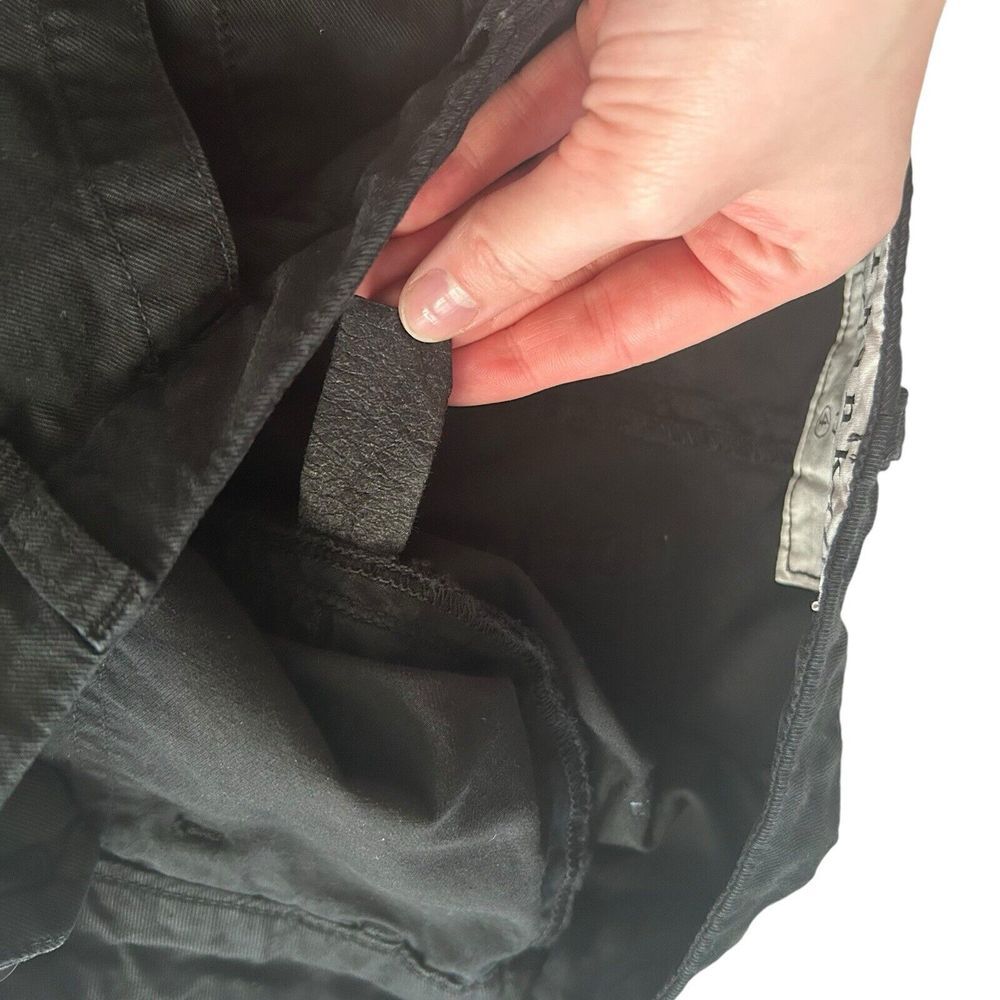 Frank & Eileen Womens Black Raw Hem Italian Twill Ankle Pants Size 4 *READ* - Picture 4 of 9